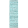 thumbnail image 1 of SAFAVIEH Montauk Crystal Geometric Cotton Runner Rug, Aqua/Ivory, 2'3" x 7', 1 of 8
