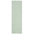 thumbnail image 1 of SAFAVIEH Montauk Crystal Geometric Cotton Runner Rug, Light Green/Ivory, 2'3" x 7', 1 of 9