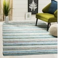 thumbnail image 1 of SAFAVIEH Montauk Darion Striped Cotton Area Rug, Aqua/Multi, 3' x 5', 1 of 6