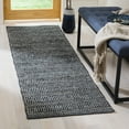 thumbnail image 1 of SAFAVIEH Montauk Devnet Geometric Cotton Runner Rug, Ivory/Dark Grey, 2'3" x 7', 1 of 7