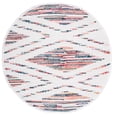 thumbnail image 1 of SAFAVIEH Montauk Earleen Diamond Area Rug, Ivory/Black, 6' x 6' Round, 1 of 8