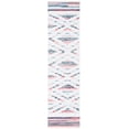 thumbnail image 1 of SAFAVIEH Montauk Earleen Diamond Runner Rug, Ivory/Black, 2'3" x 9', 1 of 8