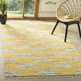 thumbnail image 1 of SAFAVIEH Montauk Eglantine Checkered Cotton Area Rug, Yellow/Multi, 8' x 10', 1 of 6