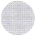 thumbnail image 1 of SAFAVIEH Montauk Elwyn Checkered Cotton Area Rug, Gray/Ivory, 6' x 6' Round, 1 of 10