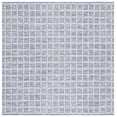 thumbnail image 1 of SAFAVIEH Montauk Elwyn Checkered Cotton Area Rug, Navy/Ivory, 6' x 6' Square, 1 of 10