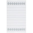 thumbnail image 1 of SAFAVIEH Montauk Foliage Striped Cotton Area Rug, Aqua/Ivory, 4' x 6', 1 of 9
