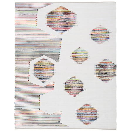 SAFAVIEH Montauk Gino Abstract Area Rug, Ivory/Red, 8' x 10'