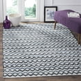 thumbnail image 1 of SAFAVIEH Montauk Harding Geometric Striped Cotton Area Rug, Ivory Blue/Black, 9' x 12', 1 of 10