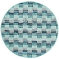 thumbnail image 1 of SAFAVIEH Montauk Irving Geometric Squares Cotton Area Rug, Turquoise/Multi, 6' x 9', 1 of 10
