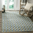 thumbnail image 1 of SAFAVIEH Montauk Jefferson Geometric Quatrefoils Cotton Area Rug, Gold/Multi, 4' x 4' Round, 1 of 3