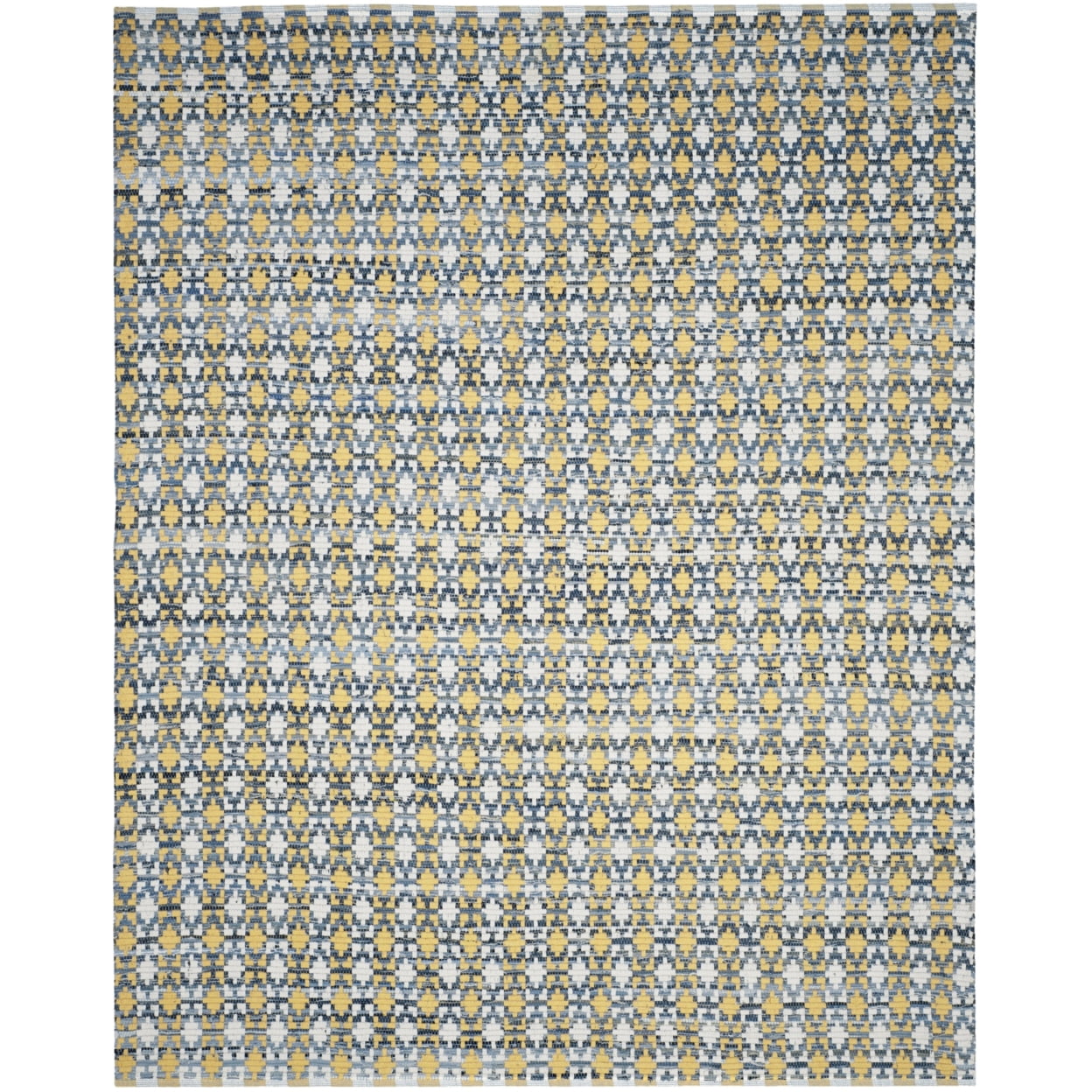 Montauk Gold and Multicolor Hand Woven Cotton Area Rug