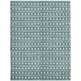 thumbnail image 1 of SAFAVIEH Montauk Jefferson Geometric Quatrefoils Cotton Area Rug, Turquoise/Multi, 6' x 6' Round, 1 of 9