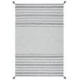 thumbnail image 1 of SAFAVIEH Montauk Jobeth Striped Cotton Area Rug, Grey/Ivory, 6' x 9', 1 of 8