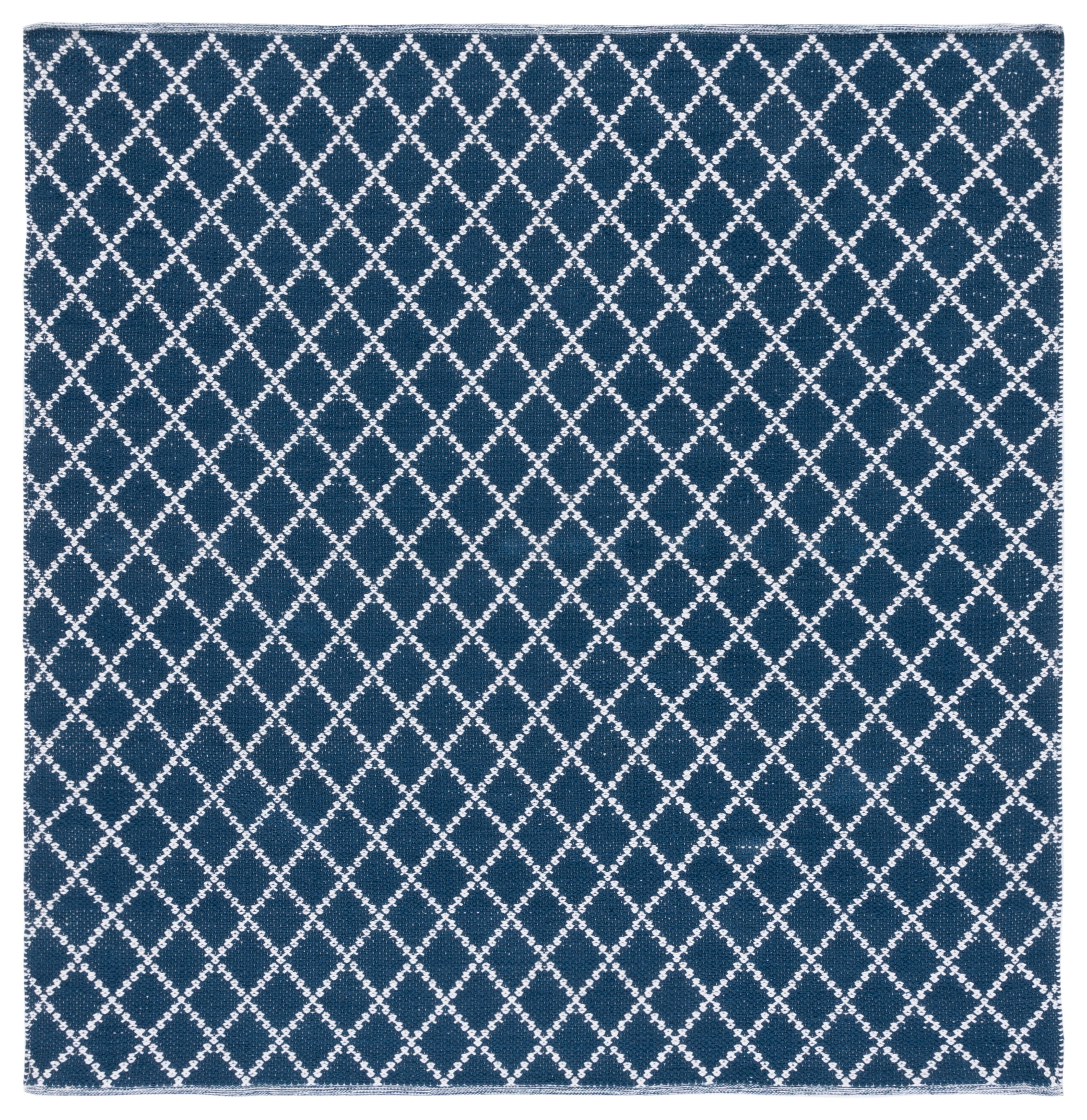 Ivory Cotton Handwoven Square Montauk Area Rug - 6'