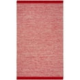 thumbnail image 1 of SAFAVIEH Montauk Justin Solid Braided Cotton Runner Rug, Red, 2'3" x 7', 1 of 5