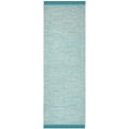 thumbnail image 1 of SAFAVIEH Montauk Justin Solid Braided Cotton Runner Rug, Turquoise, 2'3" x 7', 1 of 5
