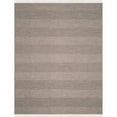 thumbnail image 1 of SAFAVIEH Montauk Karlene Geometric Striped Cotton Area Rug, Ivory/Anthracite, 6' x 6' Square, 1 of 10