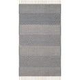 thumbnail image 1 of SAFAVIEH Montauk Karlene Geometric Striped Cotton Area Rug, Ivory/Navy, 3' x 5', 1 of 8