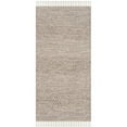 thumbnail image 1 of SAFAVIEH Montauk Karlene Geometric Striped Cotton Area Rug, Ivory/Steel Grey, 4' x 6', 1 of 8