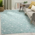 thumbnail image 1 of SAFAVIEH Montauk Katee Geometric Diamonds Area Rug, Aqua/Ivory, 3' x 5', 1 of 6