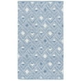 thumbnail image 1 of SAFAVIEH Montauk Katee Geometric Diamonds Area Rug, Blue/Ivory, 3' x 5', 1 of 9