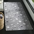 thumbnail image 1 of SAFAVIEH Montauk Katee Geometric Diamonds Runner Rug, Black/Ivory, 2'3" x 7', 1 of 6