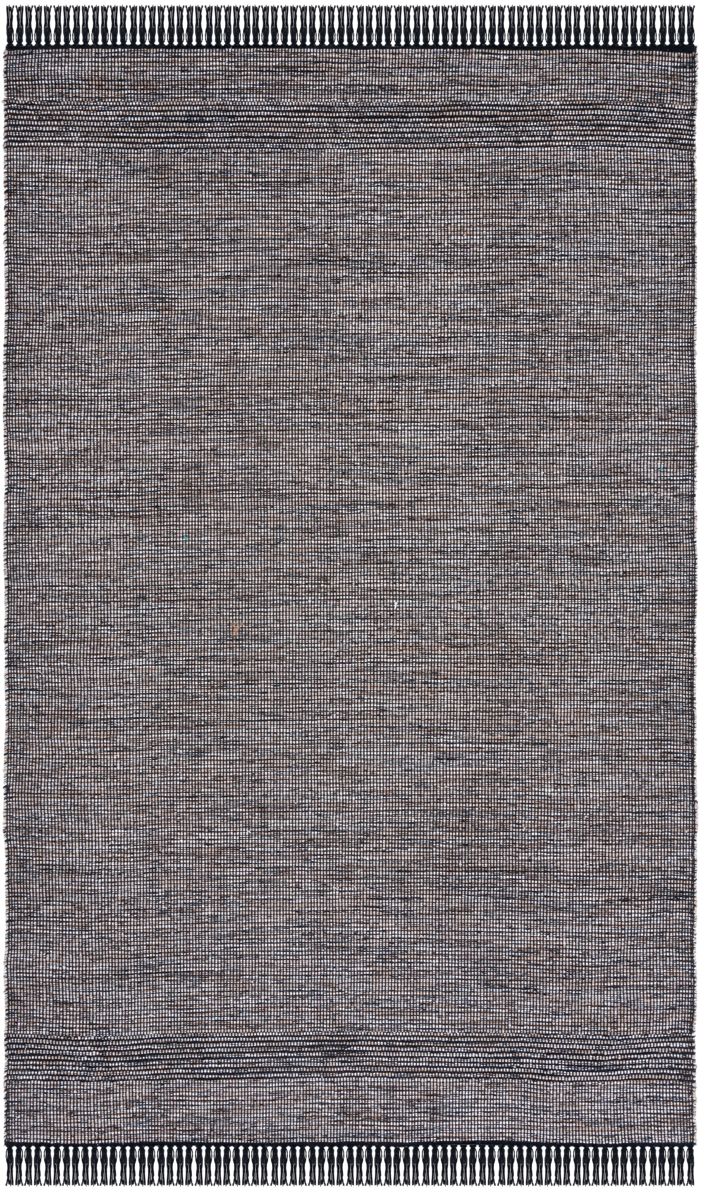 SAFAVIEH Montauk Kelsey Distressed Cotton Area Rug, Beige/Ivory, 5' x 8'