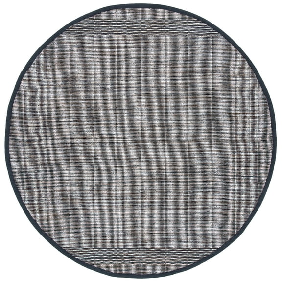 SAFAVIEH Montauk Kelsey Distressed Cotton Area Rug, Beige/Ivory, 6' x 6' Round