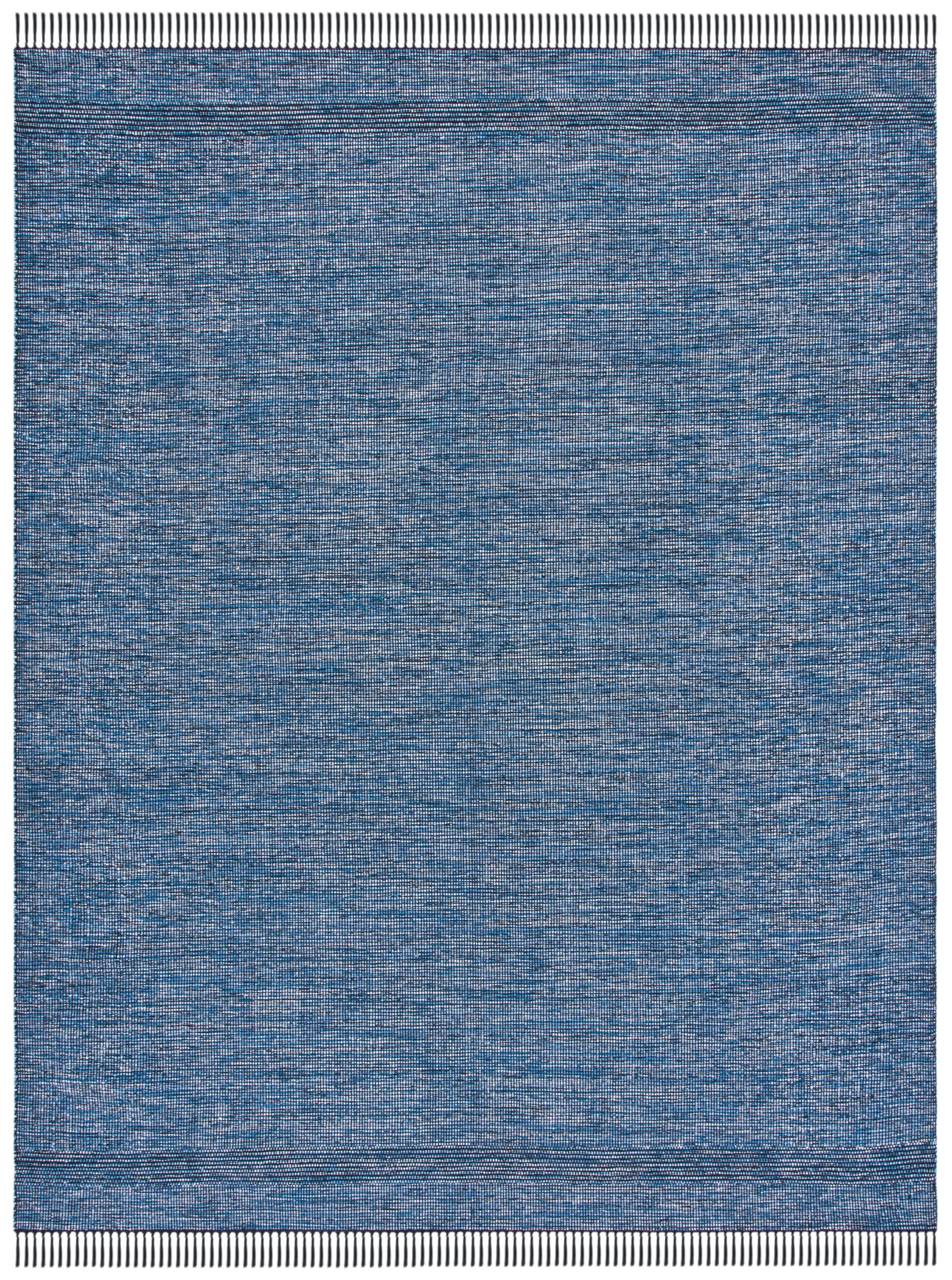 Handwoven Coastal Charm Blue Cotton 8' x 10' Area Rug