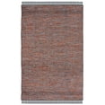 thumbnail image 1 of SAFAVIEH Montauk Kelsey Distressed Cotton Area Rug, Orange/Black, 4' x 6', 1 of 8