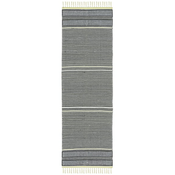 SAFAVIEH Montauk Kiana Geometric Runner Rug, Lime/Multi, 2'3" x 7'