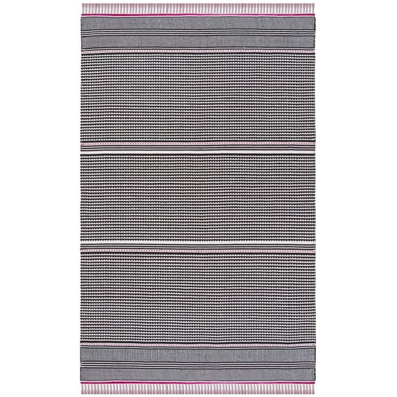 SAFAVIEH Montauk Kiana Striped Area Rug, Pink/Multi, 5' x 8'