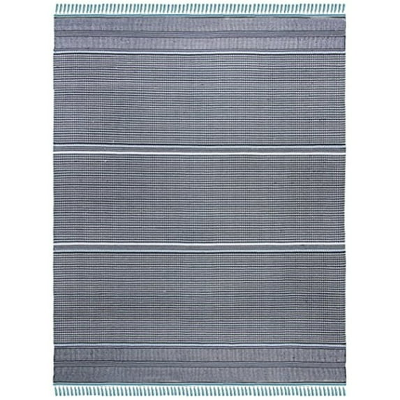 SAFAVIEH Montauk Kiana Striped Area Rug, Turquoise/Multi, 8' x 10'