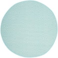 thumbnail image 1 of SAFAVIEH Montauk Kimberlyn Geometric Cotton Area Rug, Turquoise/Ivory, 6' x 6' Round, 1 of 7