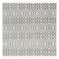 thumbnail image 1 of SAFAVIEH Montauk Lars Geometric Cotton Area Rug, Black/Beige, 6' x 6' Square, 1 of 8