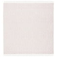 thumbnail image 1 of SAFAVIEH Montauk Lars Geometric Cotton Area Rug, Pink/Ivory, 6' x 6' Square, 1 of 8