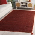 thumbnail image 1 of Safavieh Montauk Bijar Solid Cotton Area Rug, Orange/Black, 2'3" x 4', 1 of 11