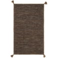 thumbnail image 1 of SAFAVIEH Montauk Bijar Solid Cotton Area Rug, Brown/Black, 2'3" x 4', 1 of 12