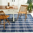 thumbnail image 1 of Safavieh Montauk Yazmin Checkered Cotton Area Rug, Blue/Beige, 8' x 10', 1 of 9