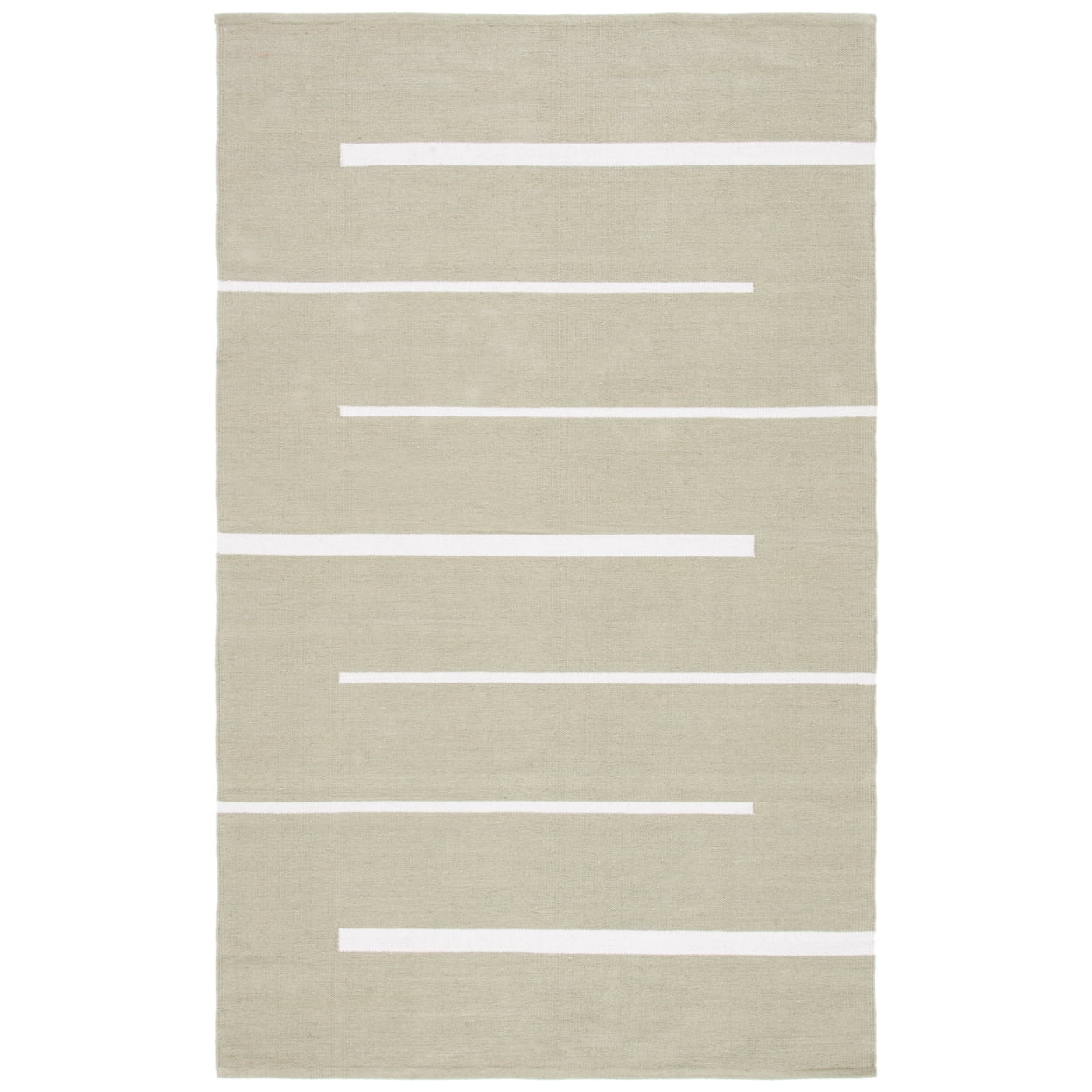 Ivory Coastal Charm 6' x 9' Handwoven Cotton Area Rug