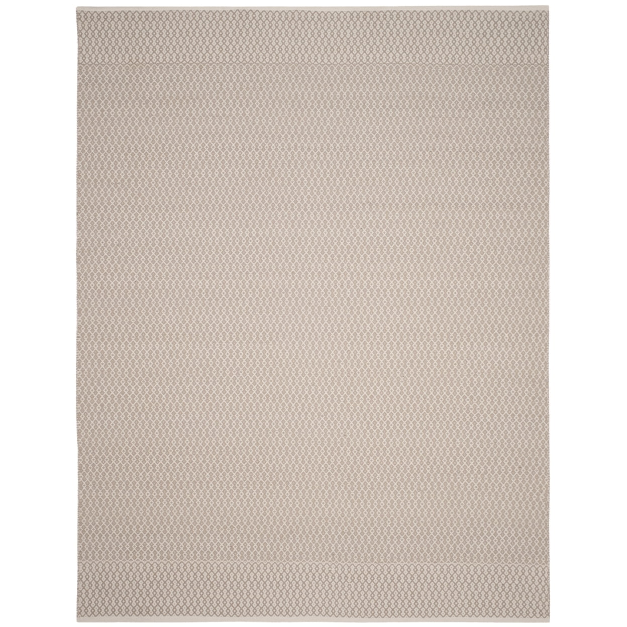 Breezy Coastal Handwoven Off-White Cotton Area Rug 9' x 12'