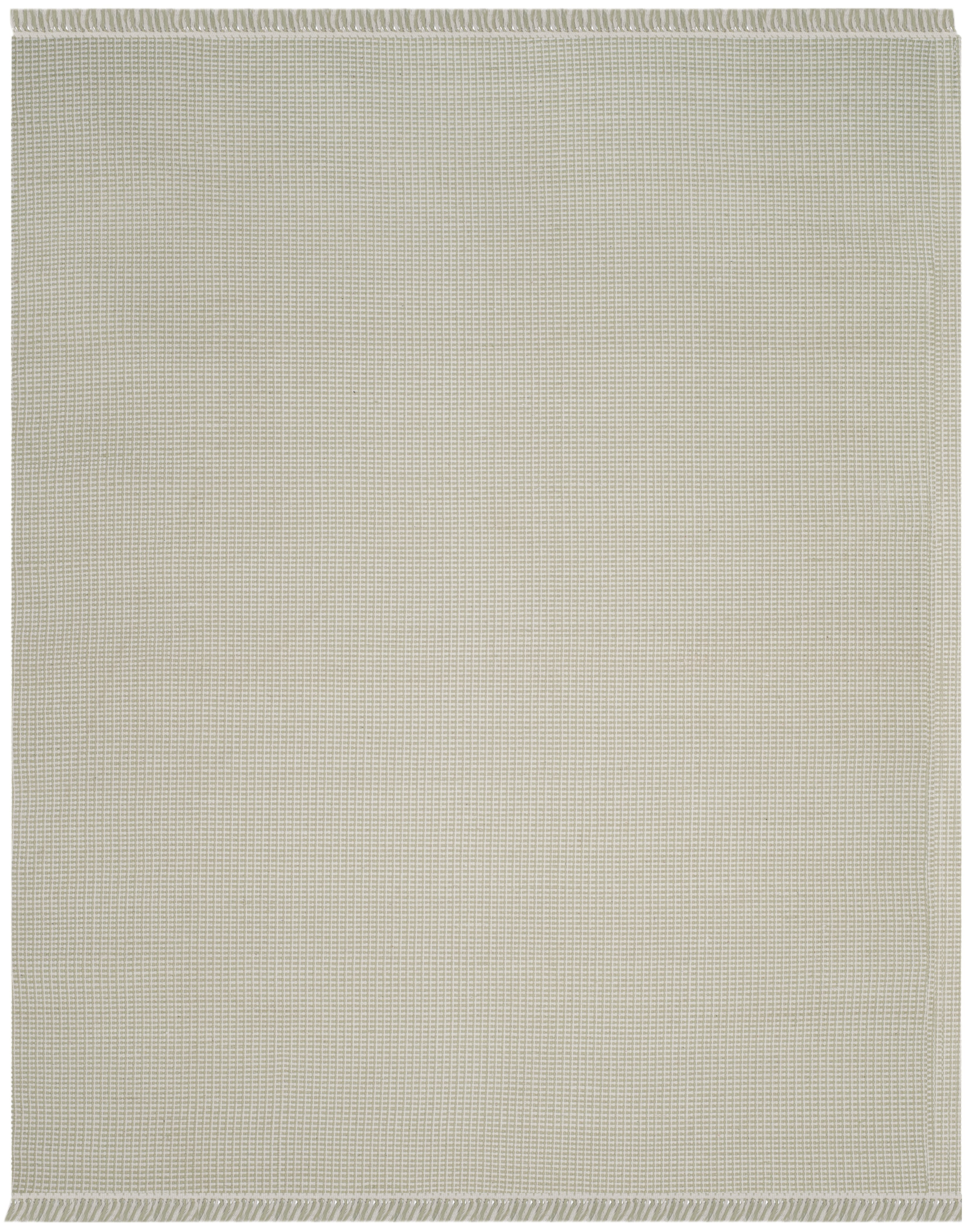 Handwoven Ivory Cotton Flatweave 54"x16" Decorative Rug