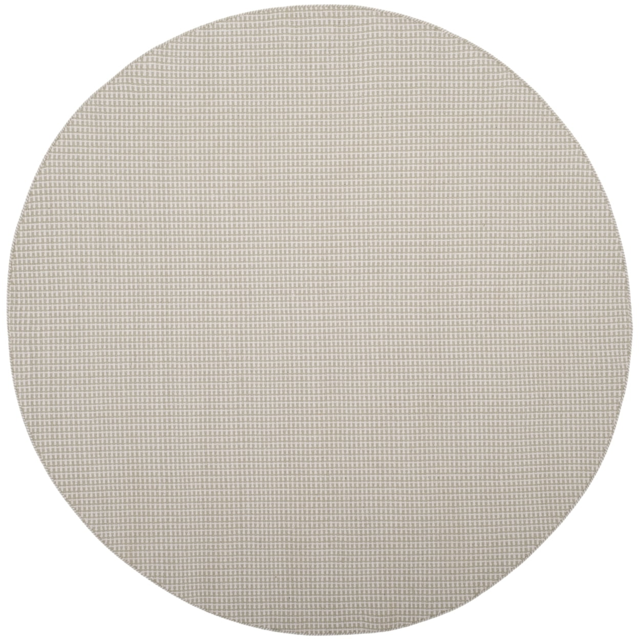 Coastal Ivory Cotton 4' Round Handwoven Area Rug
