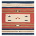 thumbnail image 1 of SAFAVIEH Montauk Benson Southwestern Cotton Area Rug, Blue/Red, 6' x 6' Square, 1 of 11