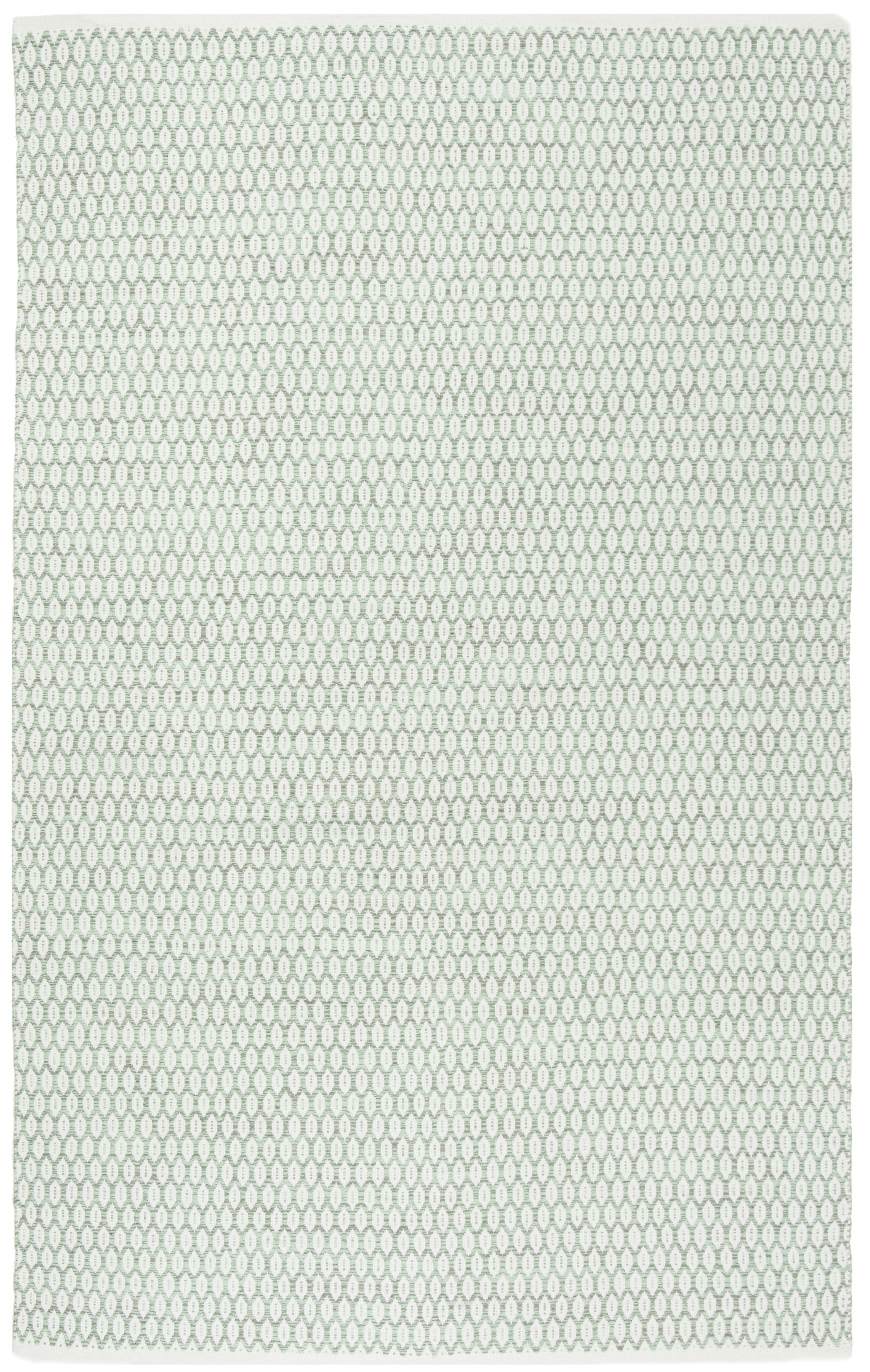 SAFAVIEH Montauk Crystal Geometric Cotton Area Rug, Light Green/Ivory, 10' x 14'