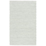SAFAVIEH Montauk Crystal Geometric Cotton Area Rug, Light Green/Ivory, 2' x 3'