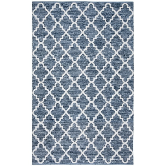 Safavieh Montauk Giovanni Geometric Runner Rug, Navy/Ivory, 2'3" x 7'