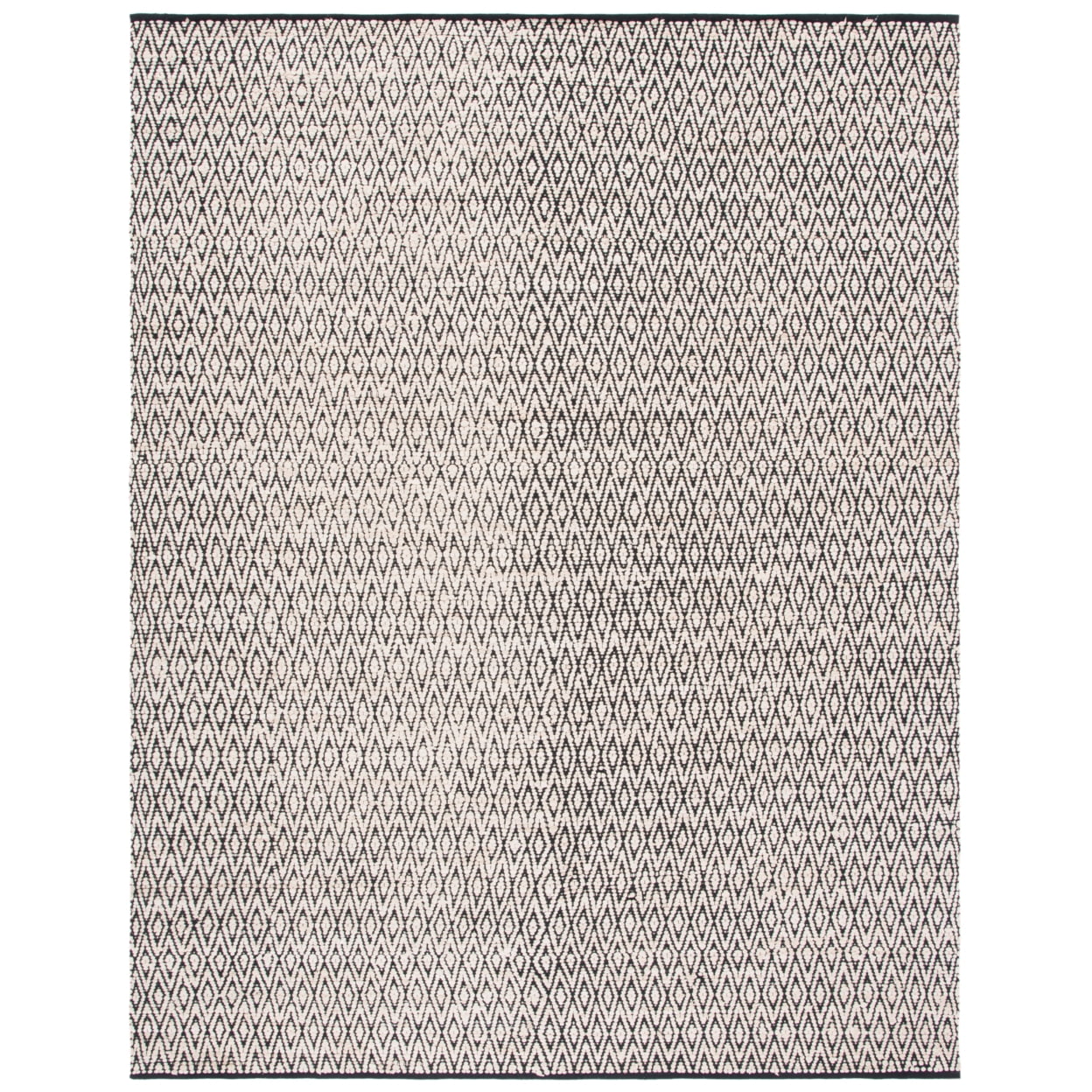Montauk 8' x 10' Black Cotton Flat Woven Area Rug