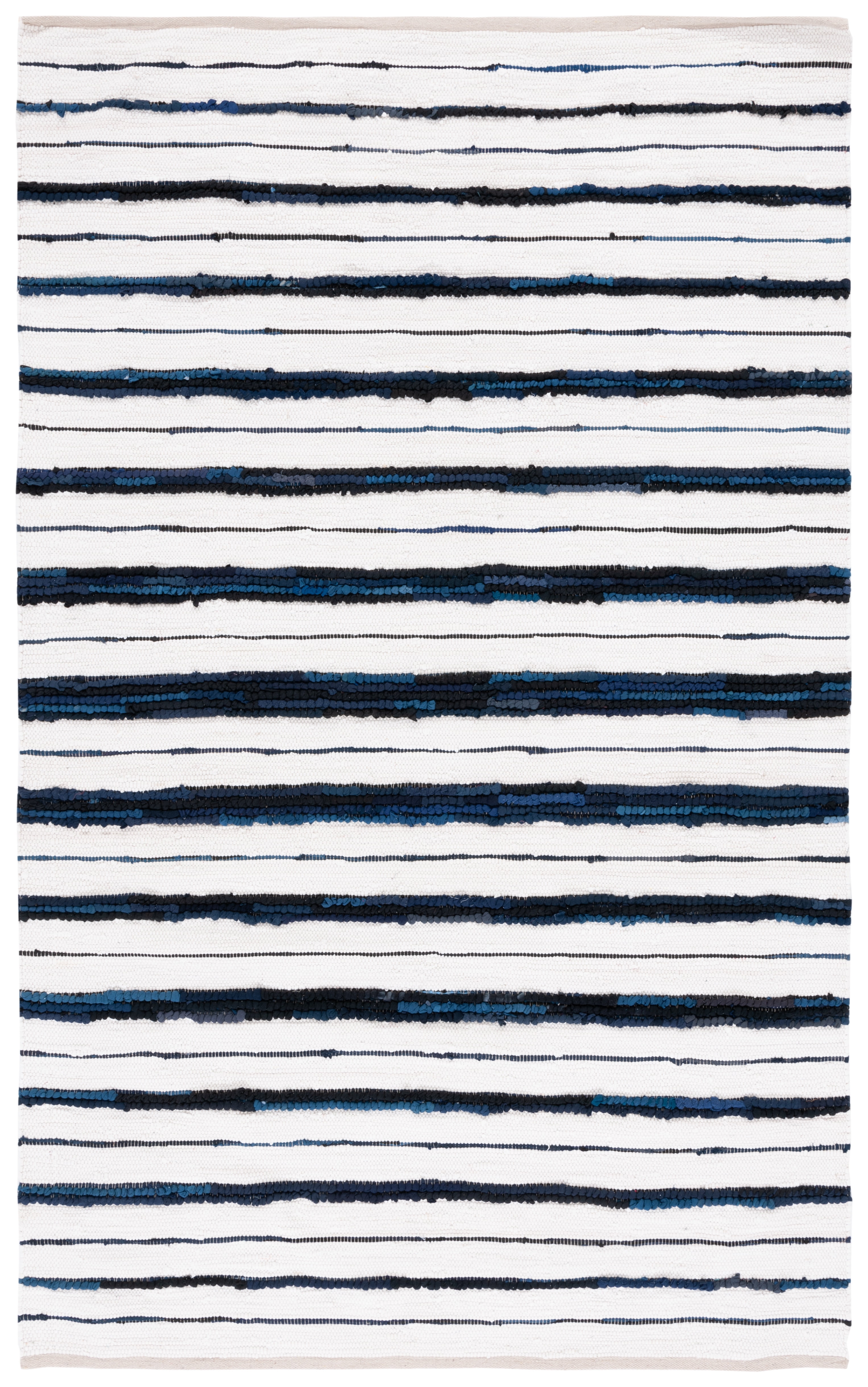 Ivory Coastline Handwoven Cotton & Synthetic 5' x 8' Area Rug