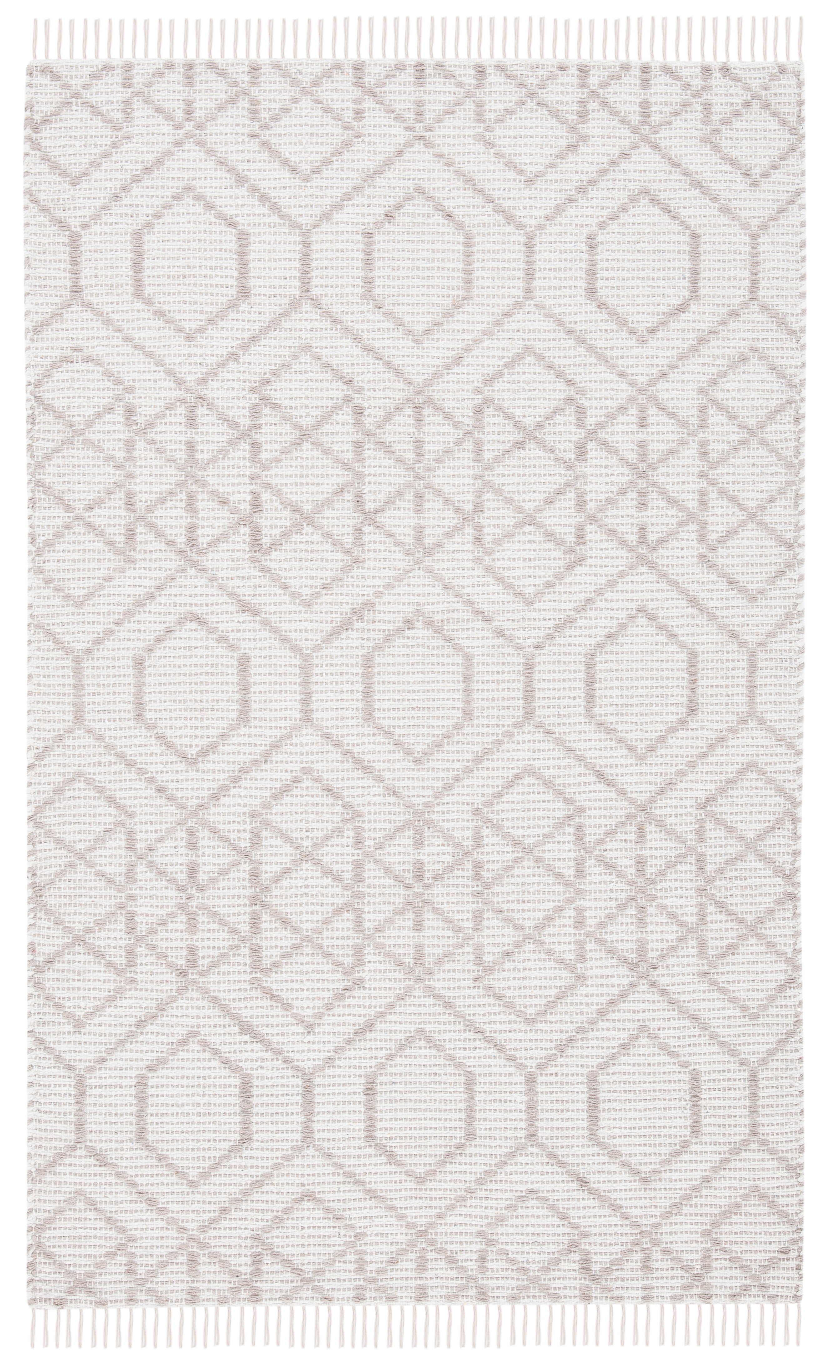 Handmade Brown and Beige Cotton Reversible 4' x 6' Rug